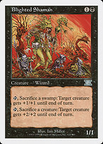 Magic the Gathering Card - Blighted Shaman - MTG Circle