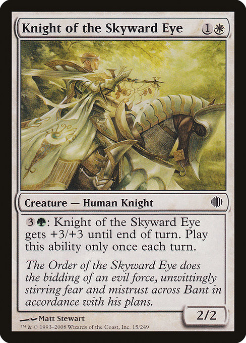 Magic the Gathering Card - Knight of the Skyward Eye - MTG Circle