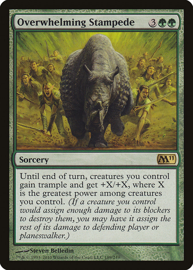 Magic the Gathering Card - Overwhelming Stampede - MTG Circle