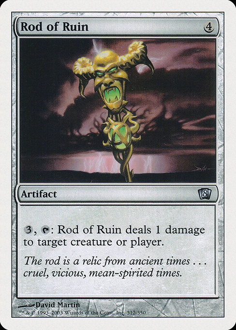 Magic the Gathering Card - Rod of Ruin - MTG Circle