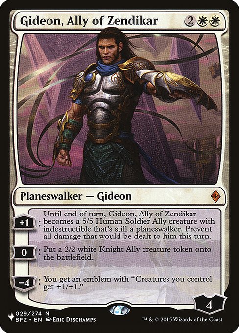 Magic the Gathering Card - Gideon, Ally of Zendikar - MTG Circle