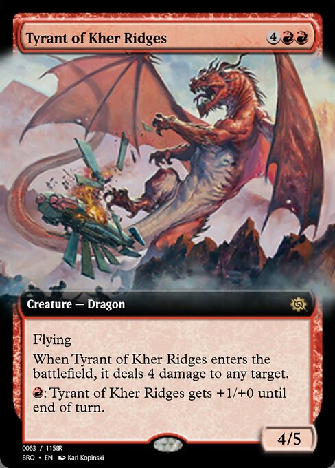 Magic the Gathering Card - Tyrant of Kher Ridges - MTG Circle