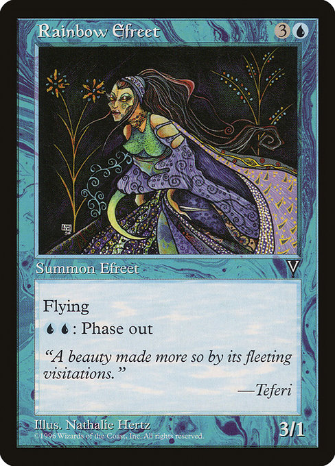 Magic the Gathering Card - Rainbow Efreet - MTG Circle