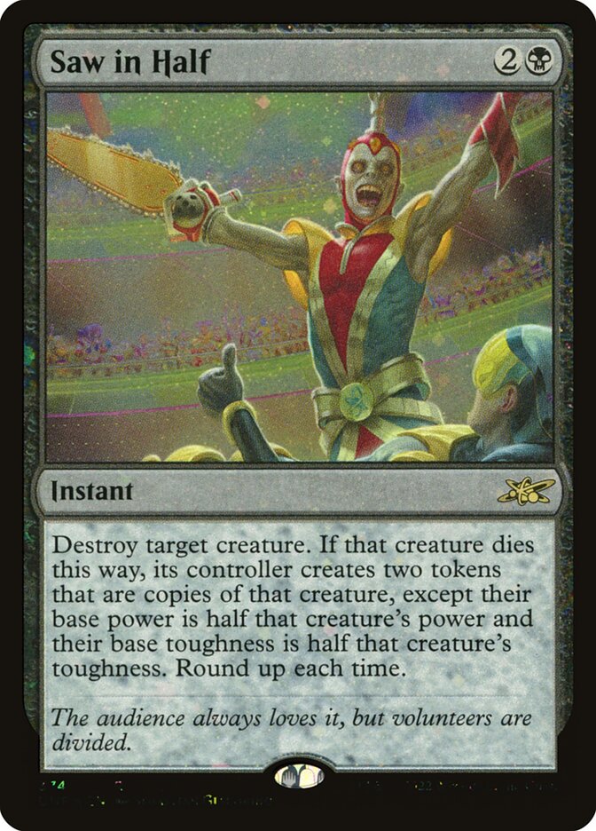 Magic the Gathering Card - Saw in Half - MTG Circle