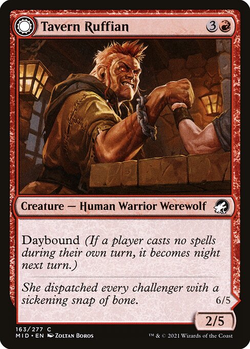 Magic the Gathering Card - Tavern Ruffian - MTG Circle