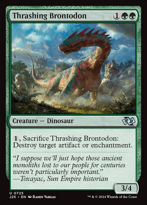 Magic the Gathering Card - Thrashing Brontodon - MTG Circle