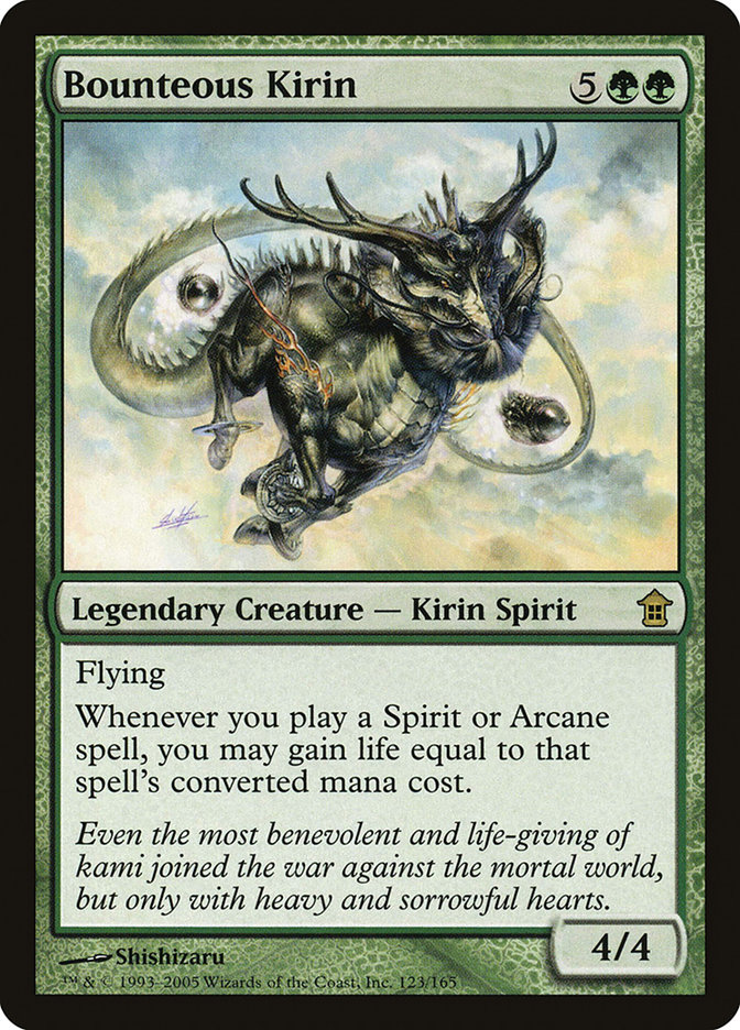 Magic the Gathering Card - Bounteous Kirin - MTG Circle