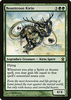 Magic the Gathering Card - Bounteous Kirin - MTG Circle