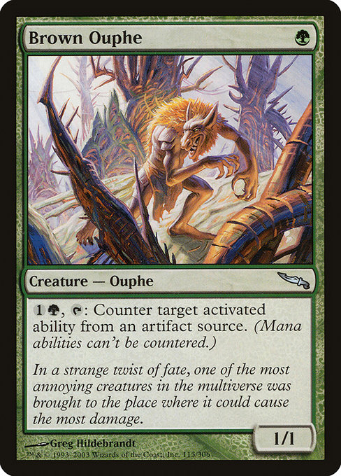 Magic the Gathering Card - Brown Ouphe - MTG Circle