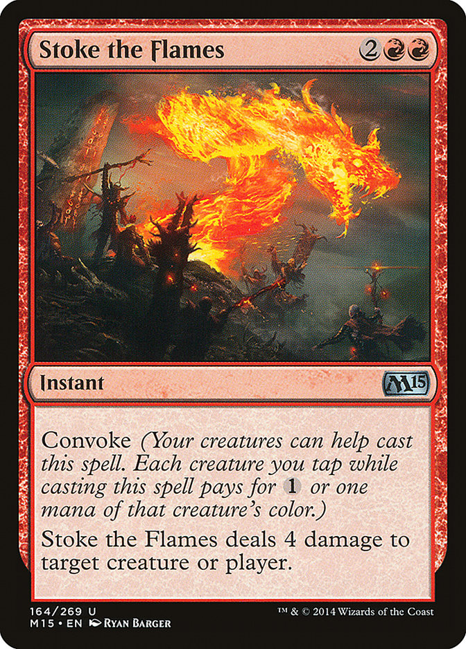 Magic the Gathering Card - Stoke the Flames - MTG Circle