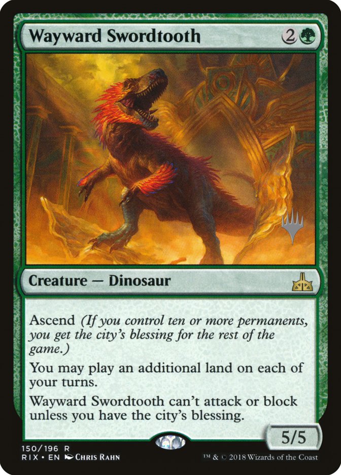Magic the Gathering Card - Wayward Swordtooth - MTG Circle