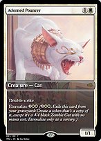 Magic the Gathering Card - Adorned Pouncer - MTG Circle