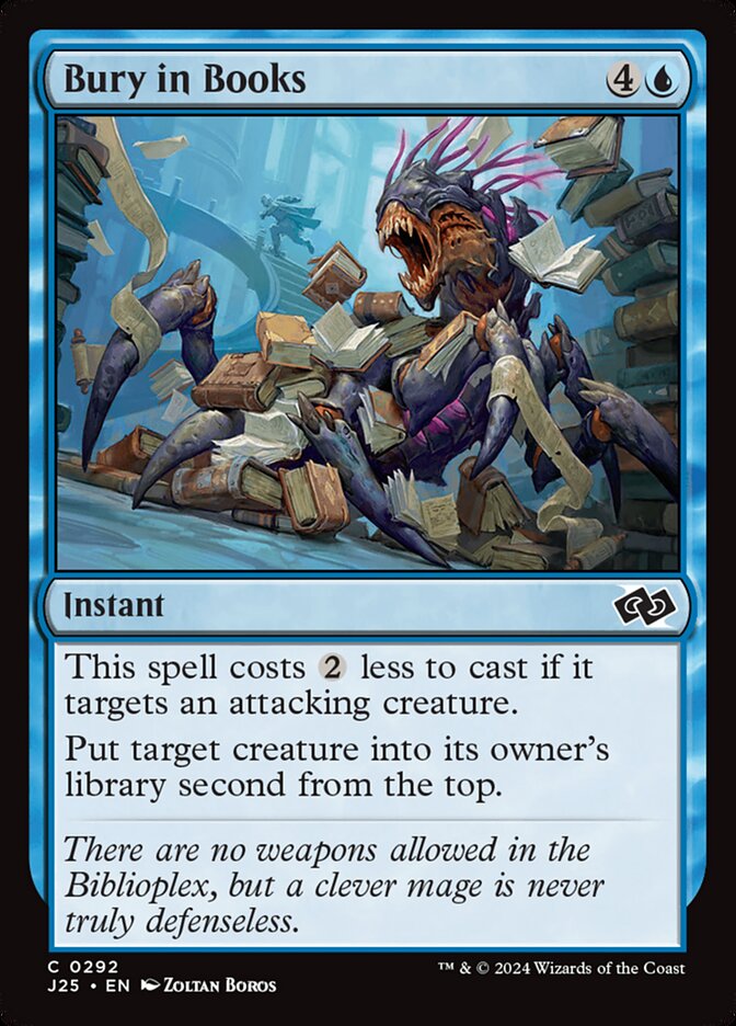 Magic the Gathering Card - Bury in Books - MTG Circle