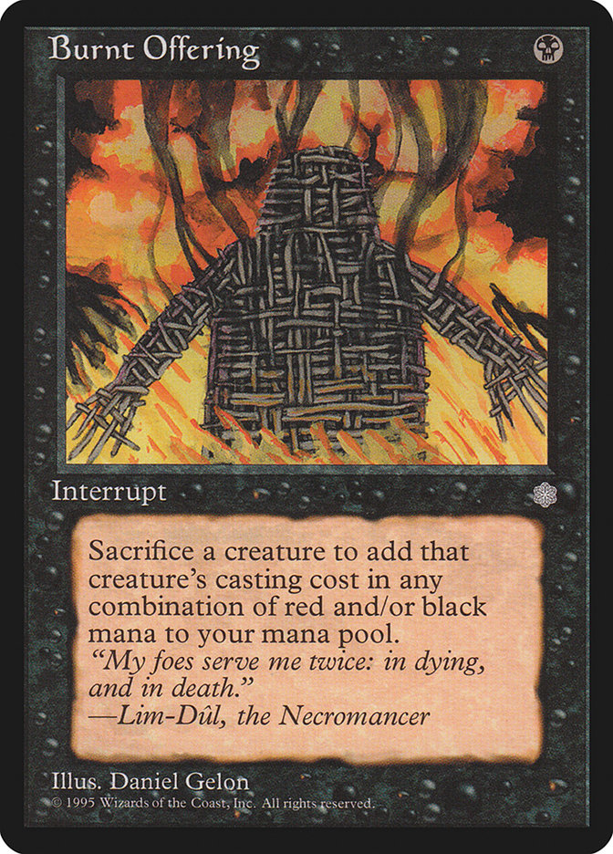 Magic the Gathering Card - Burnt Offering - MTG Circle