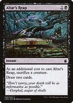 Magic the Gathering Card - Altar's Reap - MTG Circle