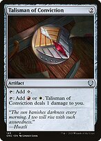 Magic the Gathering Card - Talisman of Conviction - MTG Circle