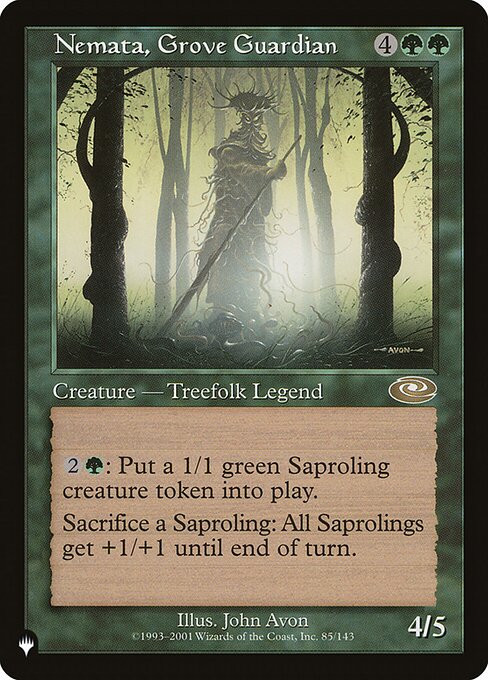 Magic the Gathering Card - Nemata, Grove Guardian - MTG Circle