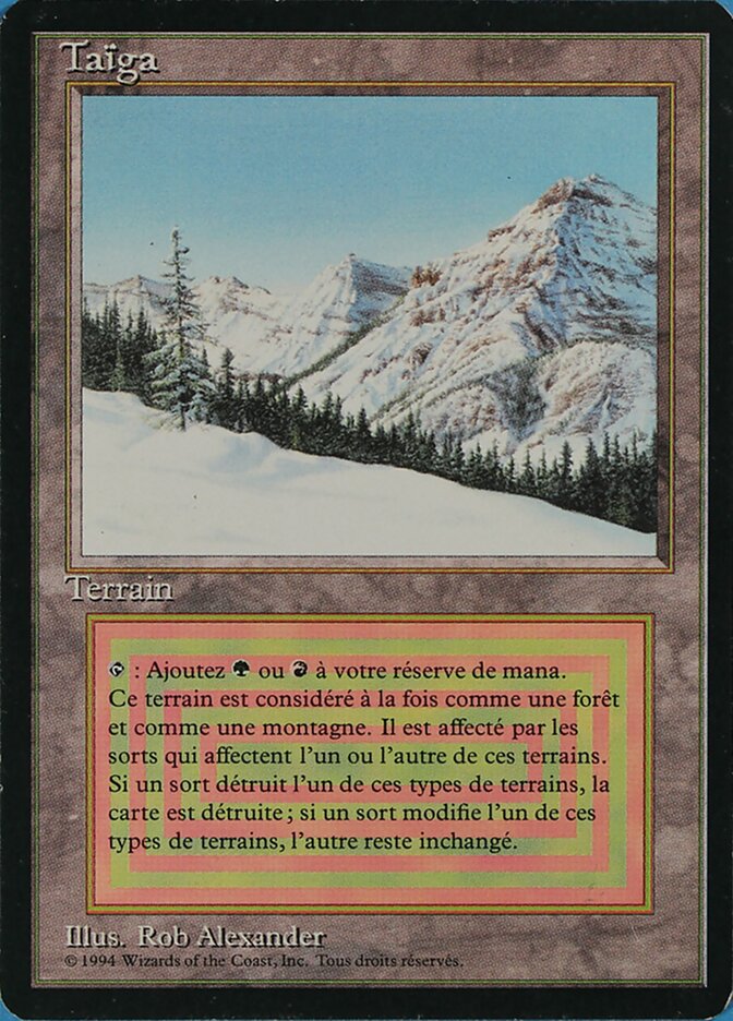 Magic the Gathering Card - Taiga - MTG Circle