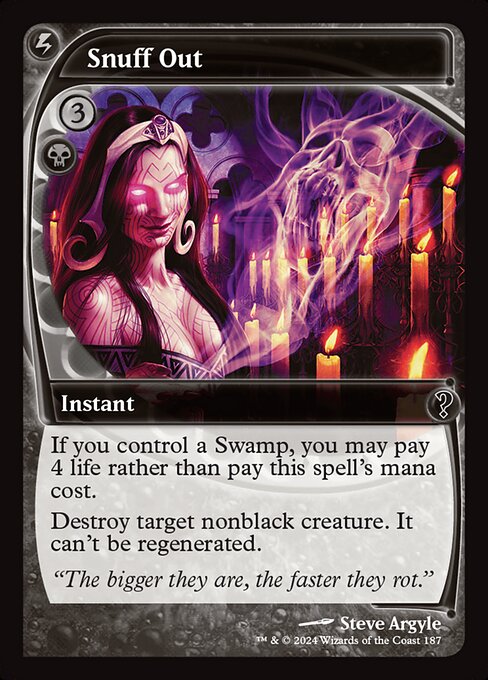 Magic the Gathering Card - Snuff Out - MTG Circle
