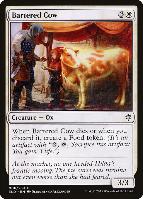 Magic the Gathering Card - Bartered Cow - MTG Circle