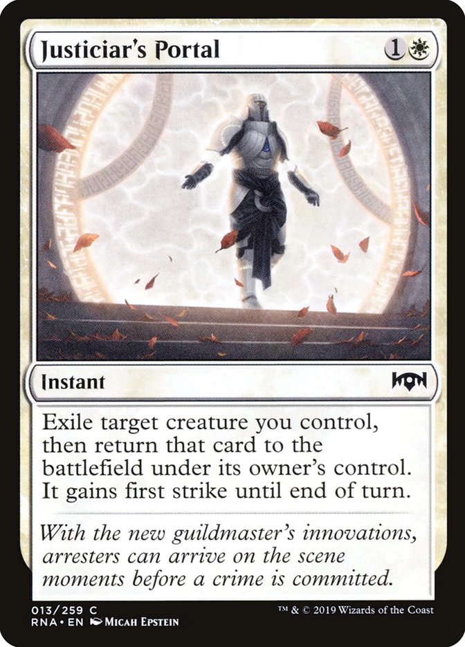 Magic the Gathering Card - Justiciar's Portal - MTG Circle