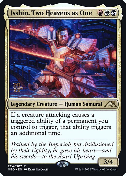 Magic the Gathering Card - Isshin, Two Heavens as One - MTG Circle
