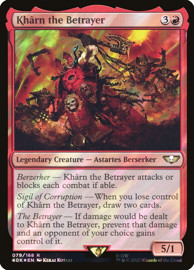 Magic the Gathering Card - Khârn the Betrayer - MTG Circle