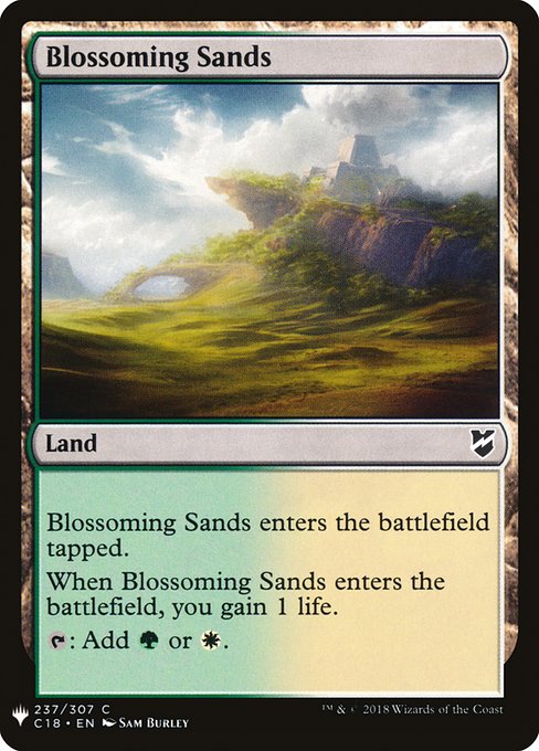 Magic the Gathering Card - Blossoming Sands - MTG Circle