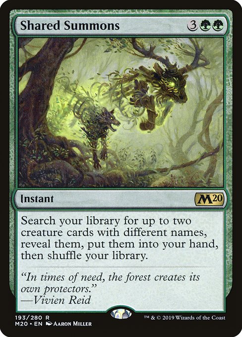 Magic the Gathering Card - Shared Summons - MTG Circle