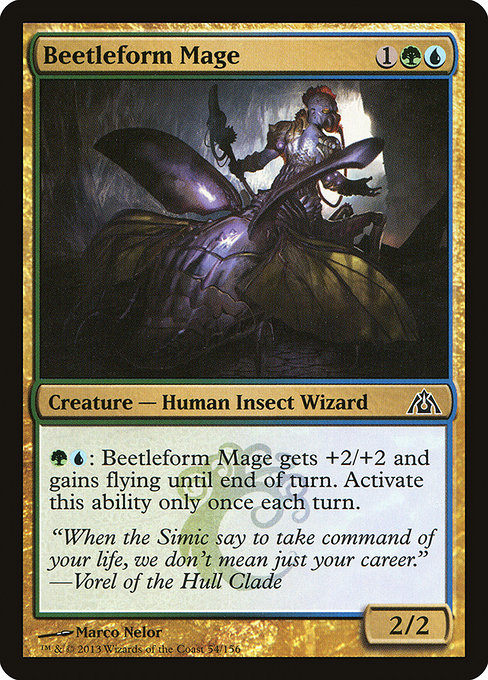 Magic the Gathering Card - Beetleform Mage - MTG Circle