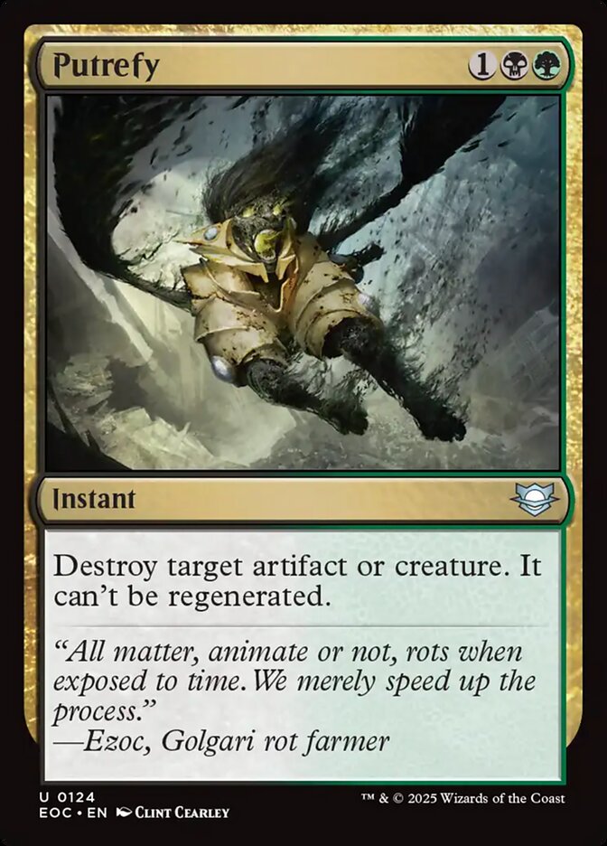 Magic the Gathering Card - Putrefy - MTG Circle