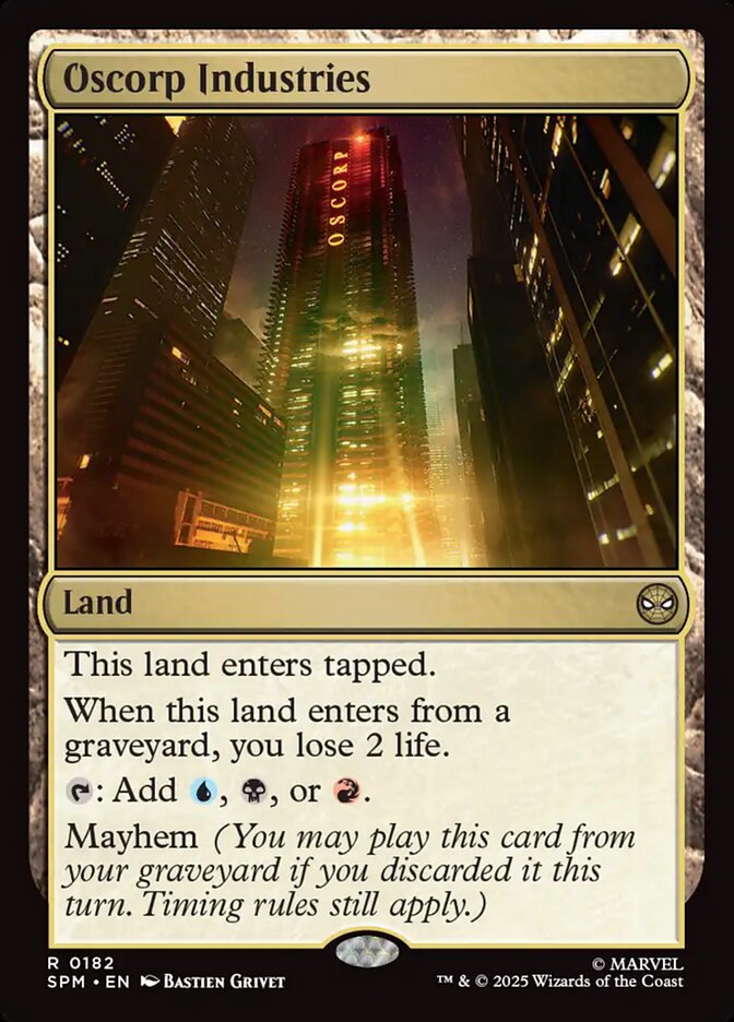 Magic the Gathering Card - Oscorp Industries - MTG Circle