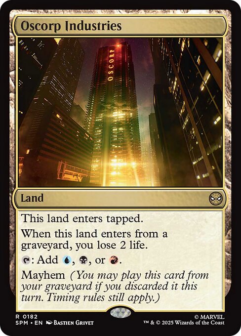 Magic the Gathering Card - Oscorp Industries - MTG Circle