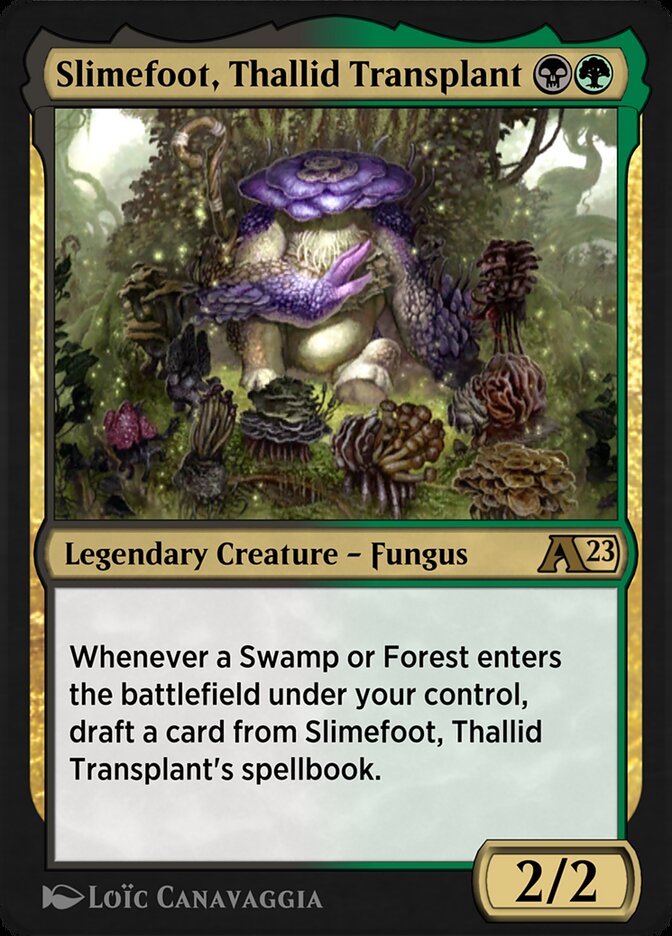 Magic the Gathering Card - Slimefoot, Thallid Transplant - MTG Circle