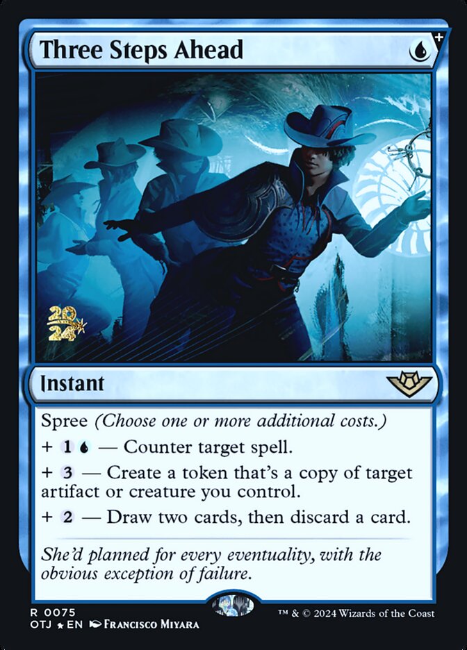 Magic the Gathering Card - Three Steps Ahead - MTG Circle