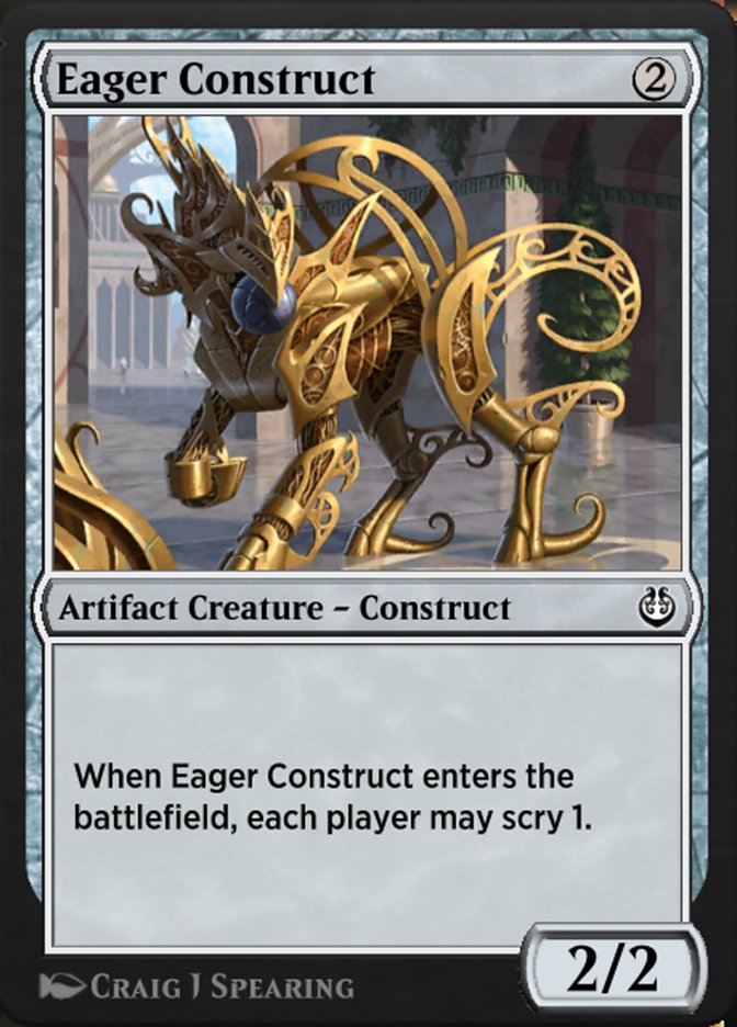 Magic the Gathering Card - Eager Construct - MTG Circle