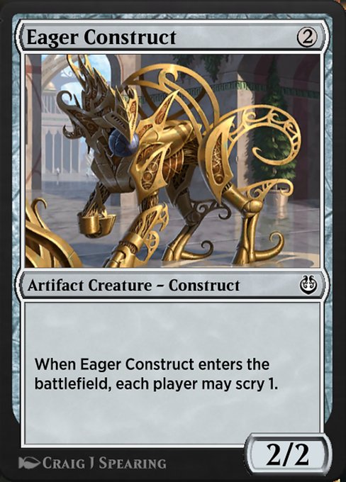 Magic the Gathering Card - Eager Construct - MTG Circle