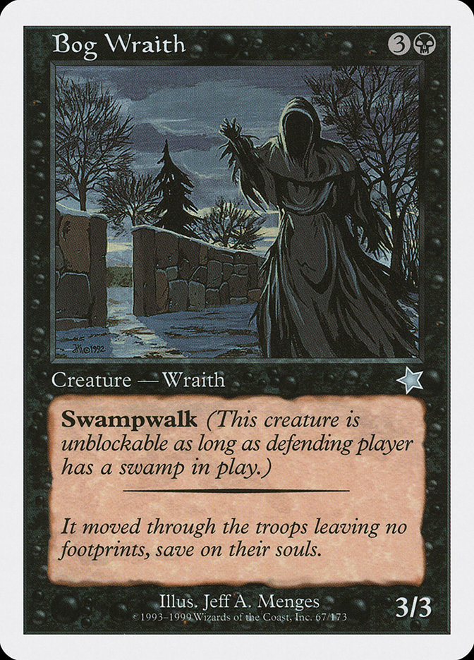 Magic the Gathering Card - Bog Wraith - MTG Circle