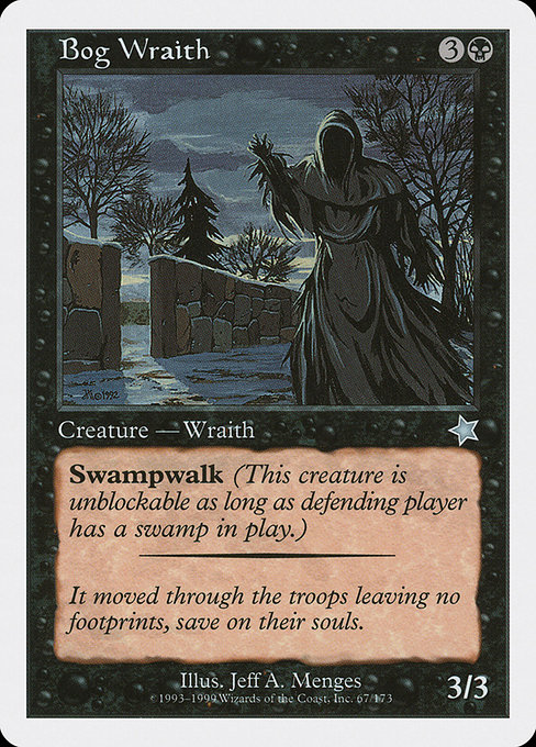 Magic the Gathering Card - Bog Wraith - MTG Circle