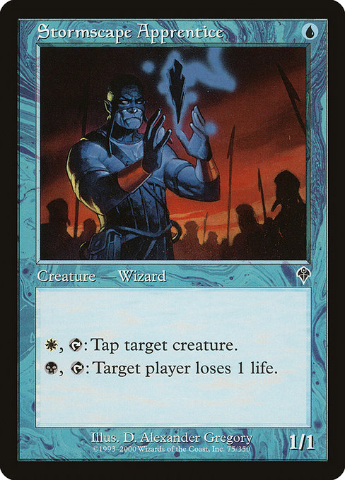 Magic the Gathering Card - Stormscape Apprentice - MTG Circle