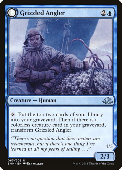 Magic the Gathering Card - Grizzled Angler - MTG Circle
