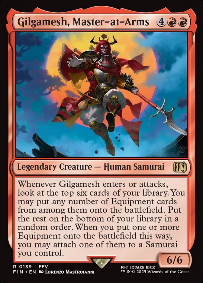 Magic the Gathering Card - Gilgamesh, Master-at-Arms - MTG Circle