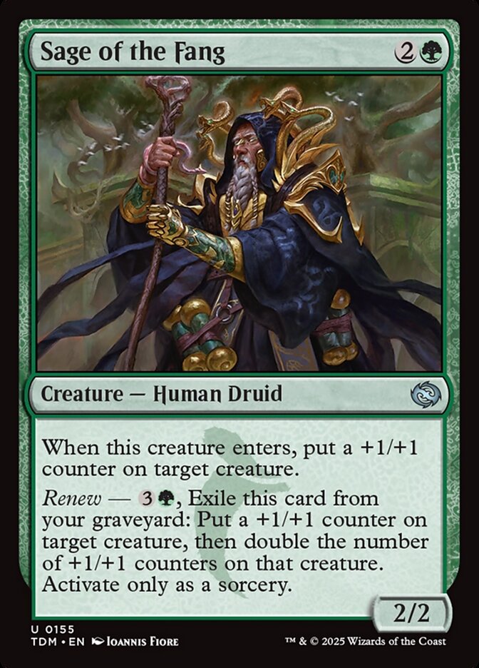 Magic the Gathering Card - Sage of the Fang - MTG Circle