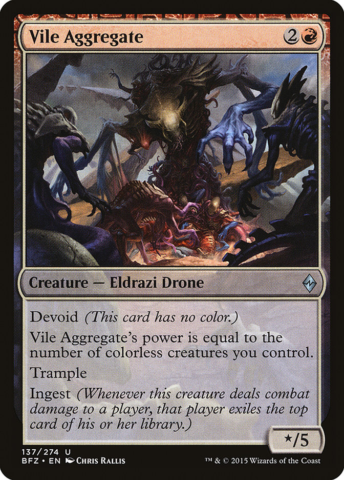 Magic the Gathering Card - Vile Aggregate - MTG Circle