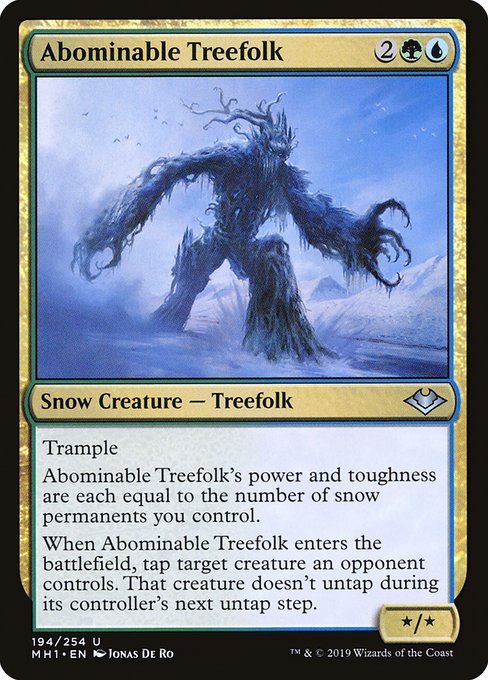 Magic the Gathering Card - Abominable Treefolk - MTG Circle