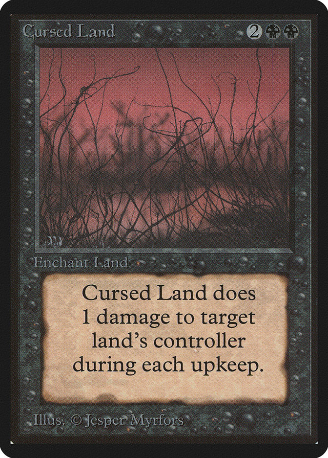 Magic the Gathering Card - Cursed Land - MTG Circle