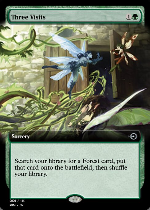 Magic the Gathering Card - Three Visits - MTG Circle