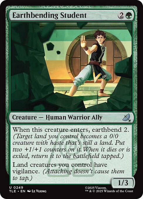 Magic the Gathering Card - Earthbending Student - MTG Circle