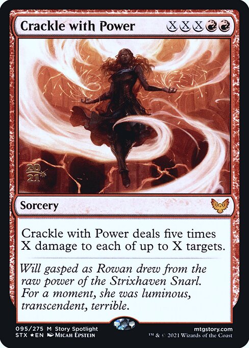 Magic the Gathering Card - Crackle with Power - MTG Circle