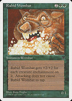 Magic the Gathering Card - Rabid Wombat - MTG Circle
